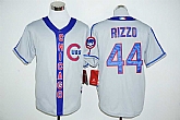 Chicago Cubs #44 Anthony Rizzo Gray Cooperstown Stitched Baseball Jersey,baseball caps,new era cap wholesale,wholesale hats